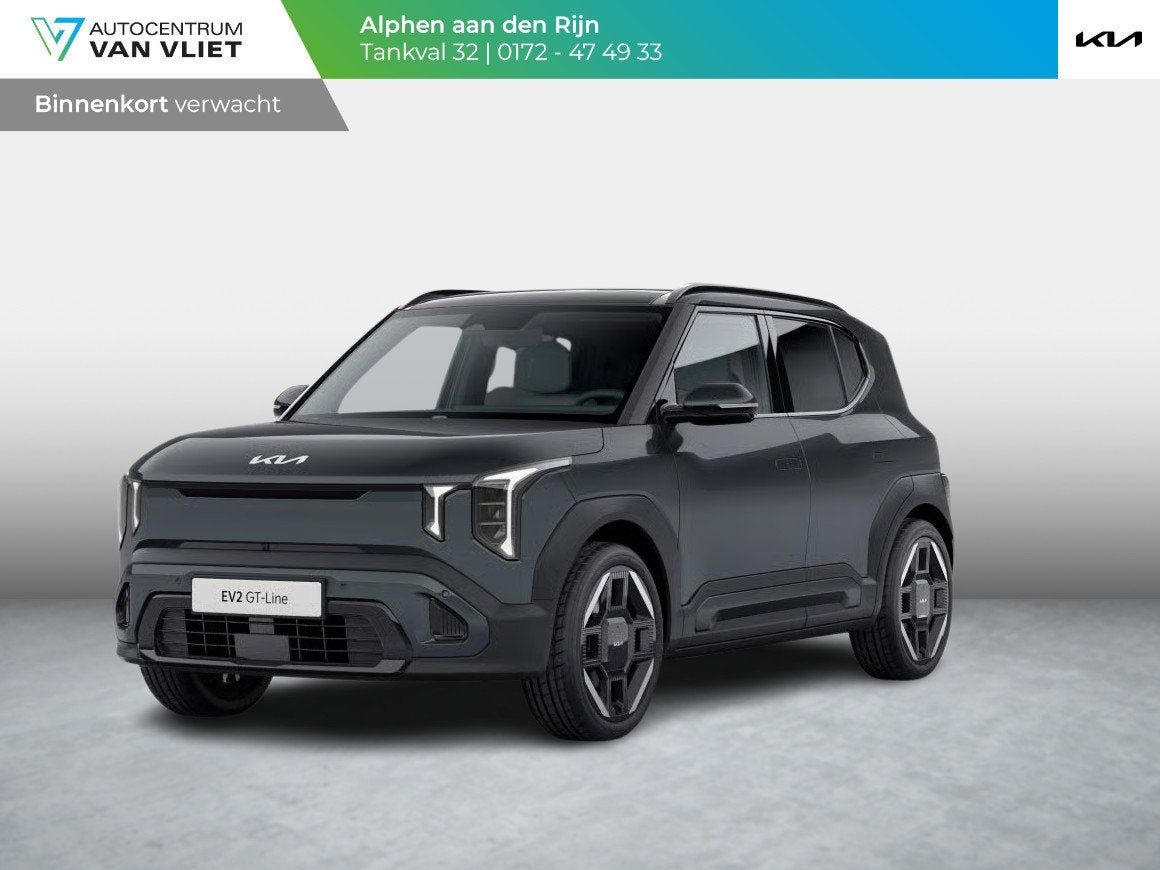 Kia EV2 GT-Line 61 kWh | Actieprijs* | 5p. | Navi. | Clima., Auto's, 136 pk, Automatische klimaatregeling, Zwart, 360 min