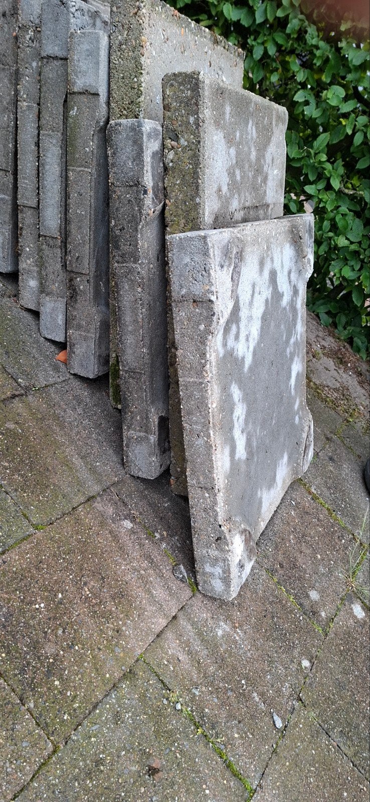 Gebruikte betontegels voor terras of pad, Tuin en Terras, Tegels en Klinkers, Gebruikt, Ophalen of Verzenden, 10 m² of meer, Beton
