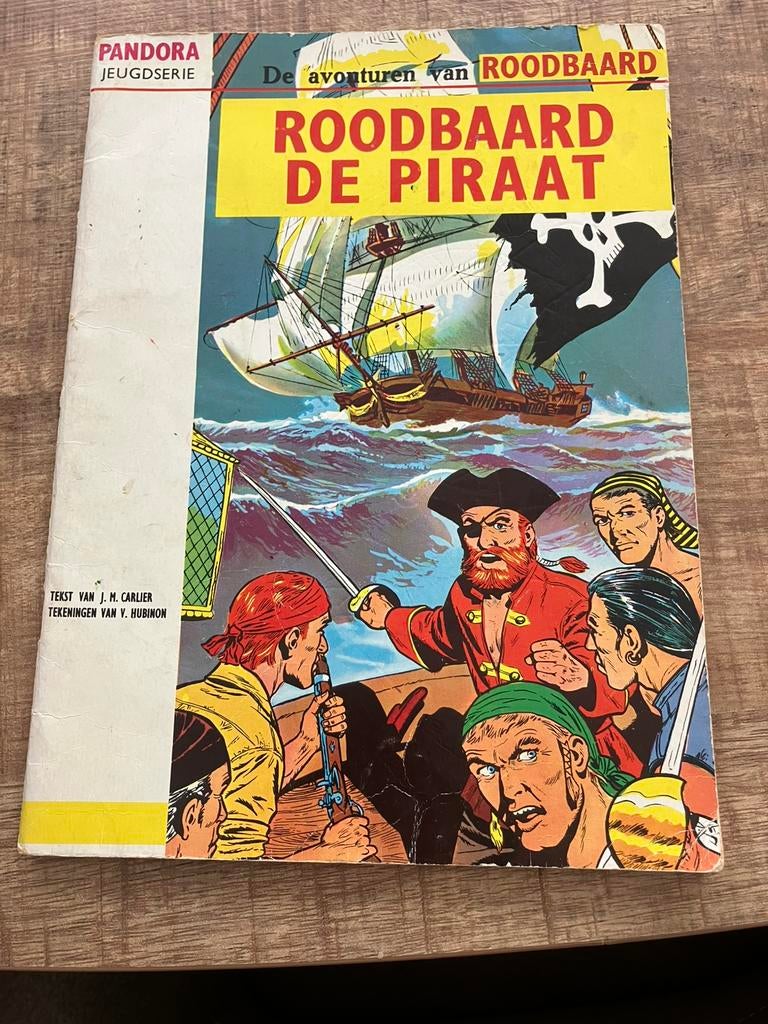 Stripboek Roodbaard de Piraat Pandora jeugdserie nr 1 - 1961, Boeken, Stripboeken, Eén stripboek, Ophalen of Verzenden, Gelezen