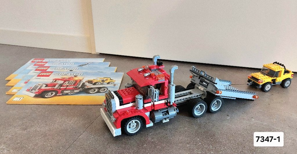 Lego Creator, Highway Pickup, 3 in 1, set 7347, Ophalen of Verzenden, Zo goed als nieuw, Compleet, Lego