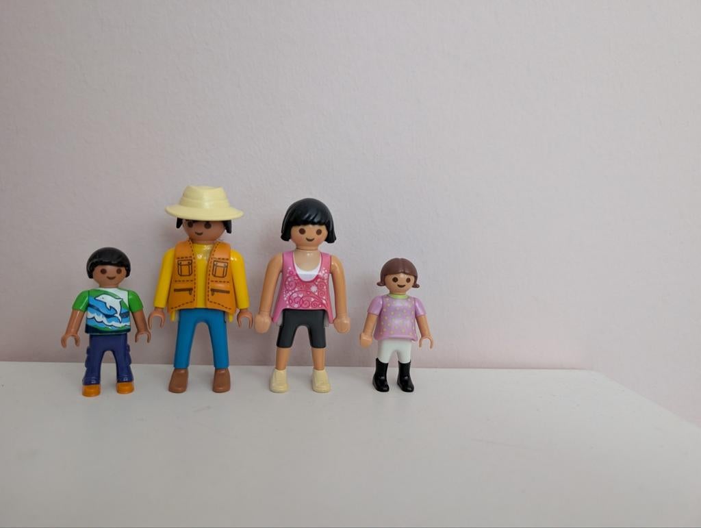 Playmobil getinte poppetjes, familie, gezin, Ophalen of Verzenden, Zo goed als nieuw, Complete set