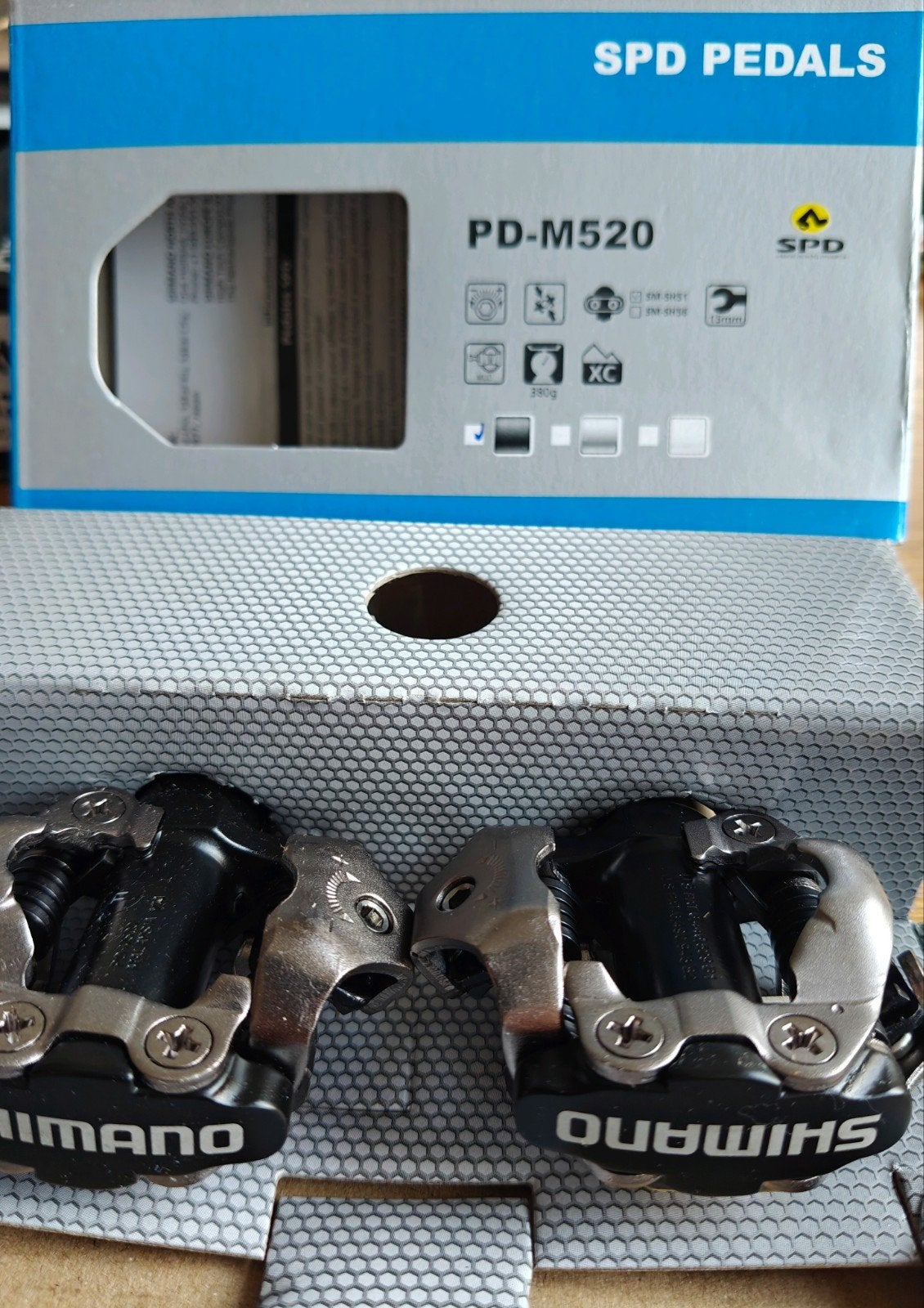 Shimano PD-M520 SPD Pedalen - Nieuw in doos, Fietsen en Brommers, Fietsonderdelen, Crankstel of Pedalen, Nieuw, Ophalen of Verzenden