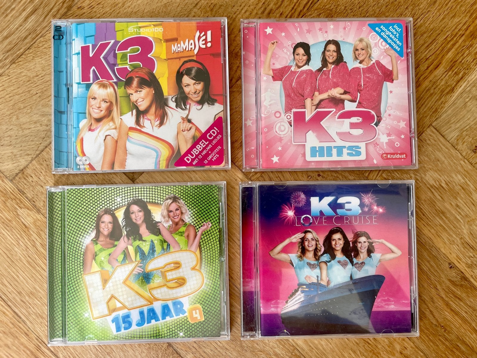 4x Krasvrije K3 CD’s met oa. Love Cruise (krasvrij), Ophalen of Verzenden, Zo goed als nieuw, Muziek, 6 tot 9 jaar