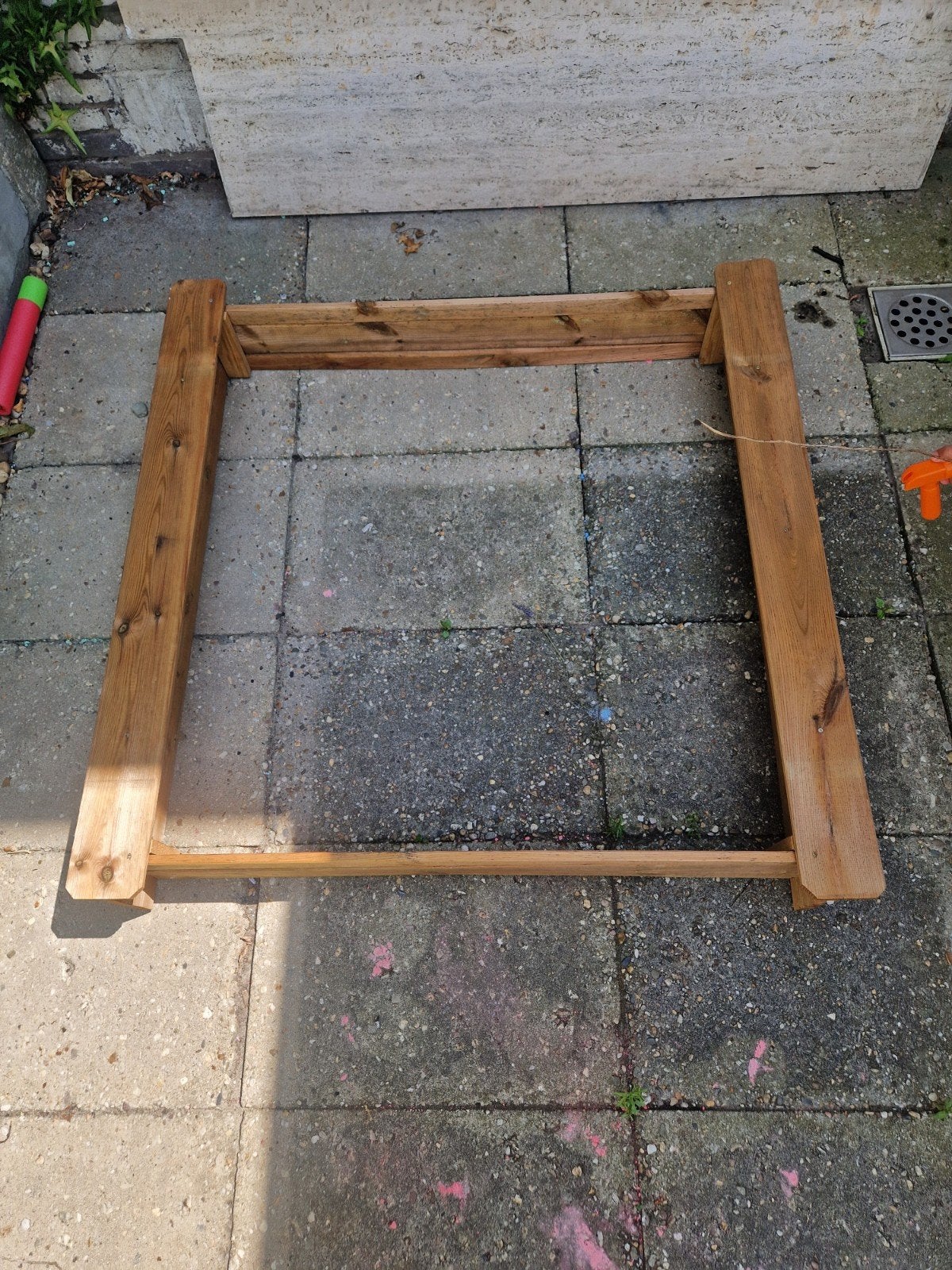 Houten zandbak of plantenbak (120x120 cm), Ophalen, Nieuw