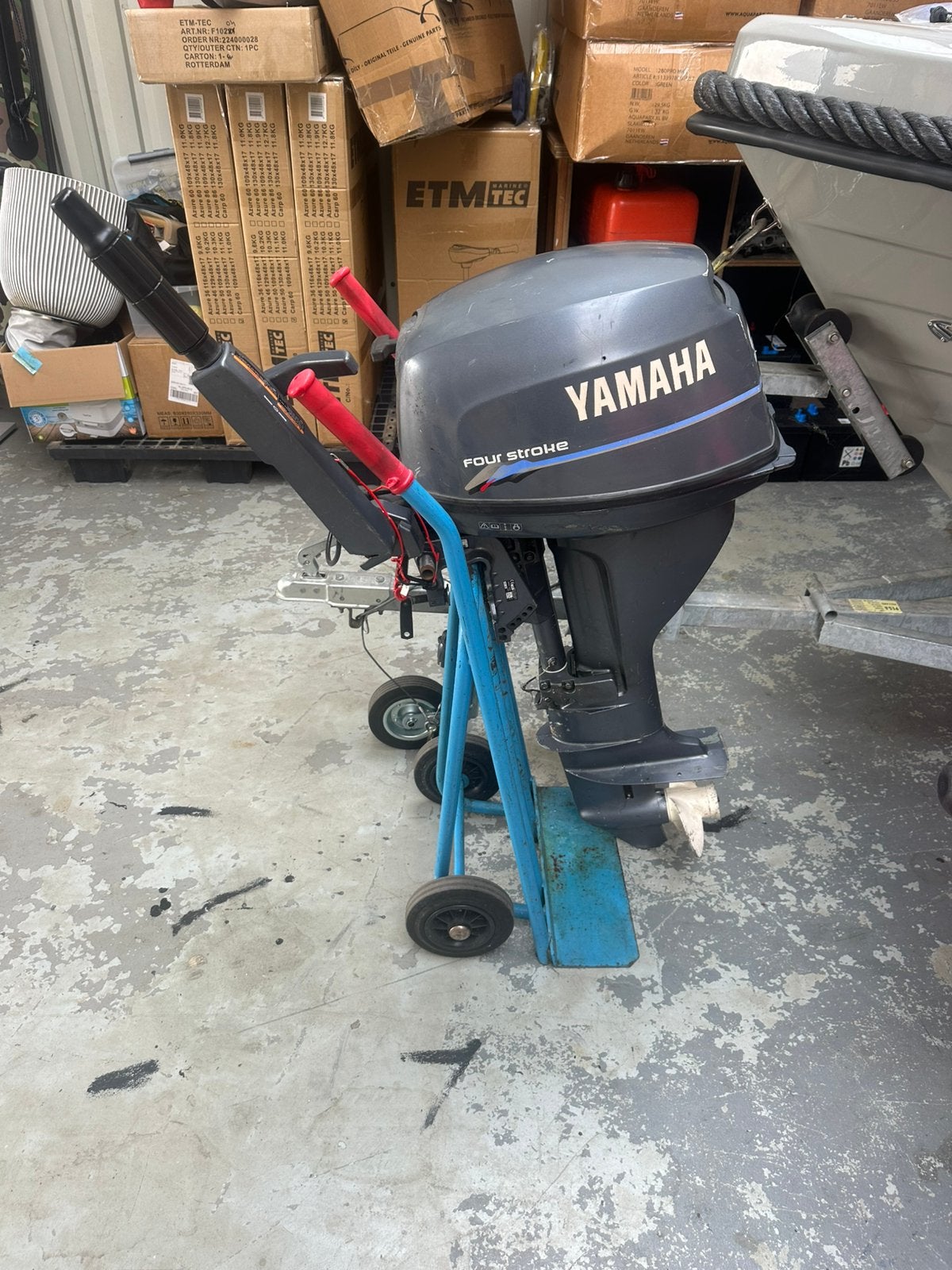 Yamaha 15 pk 4 takt,langstaart op knuppel bediening.Koopje!, Gebruikt, 5 tot 10 pk, Viertaktmotor, Suxiki