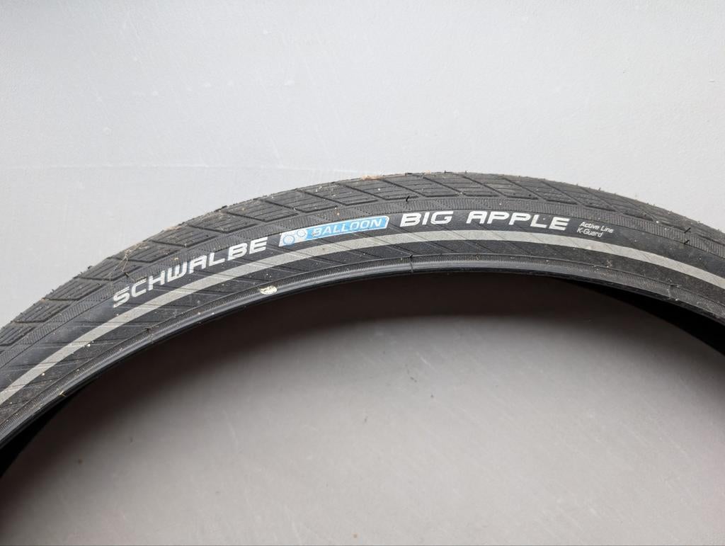 Schwalbe Big Apple Buitenband voor Babboe Bakfiets, Fietsen en Brommers, Fietsonderdelen, Gebruikt, Band, Schwalbe, Bakfiets