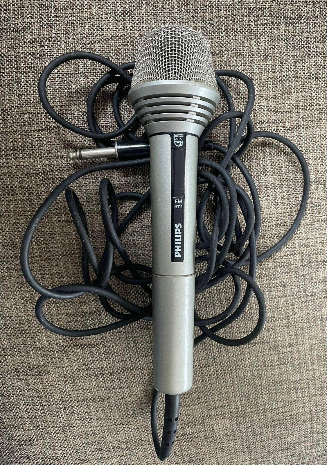 Vintage PHILIPS Microfoon EM-8111, Muziek en Instrumenten, Microfoons, Ophalen, Gebruikt, Zangmicrofoon