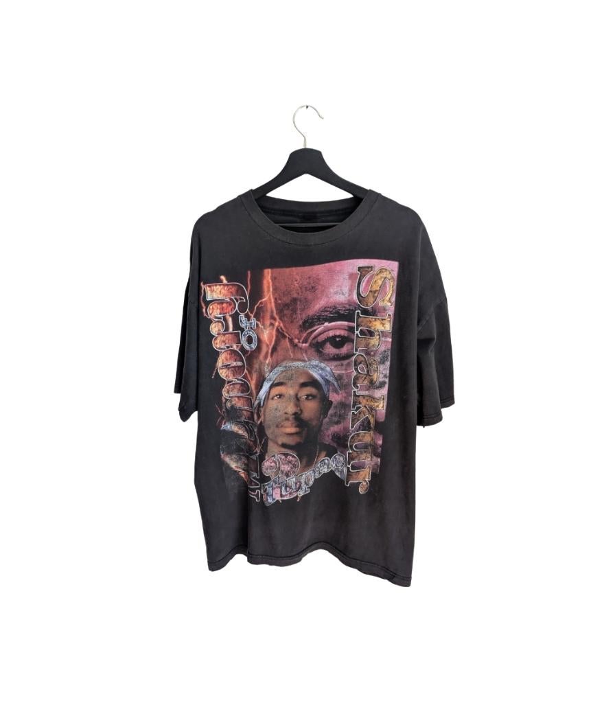 2pac in memory tee 90s – xl – vintage shirt, Kleding | Heren, T-shirts, Vintage, Vintage, Ophalen of Verzenden, Gedragen