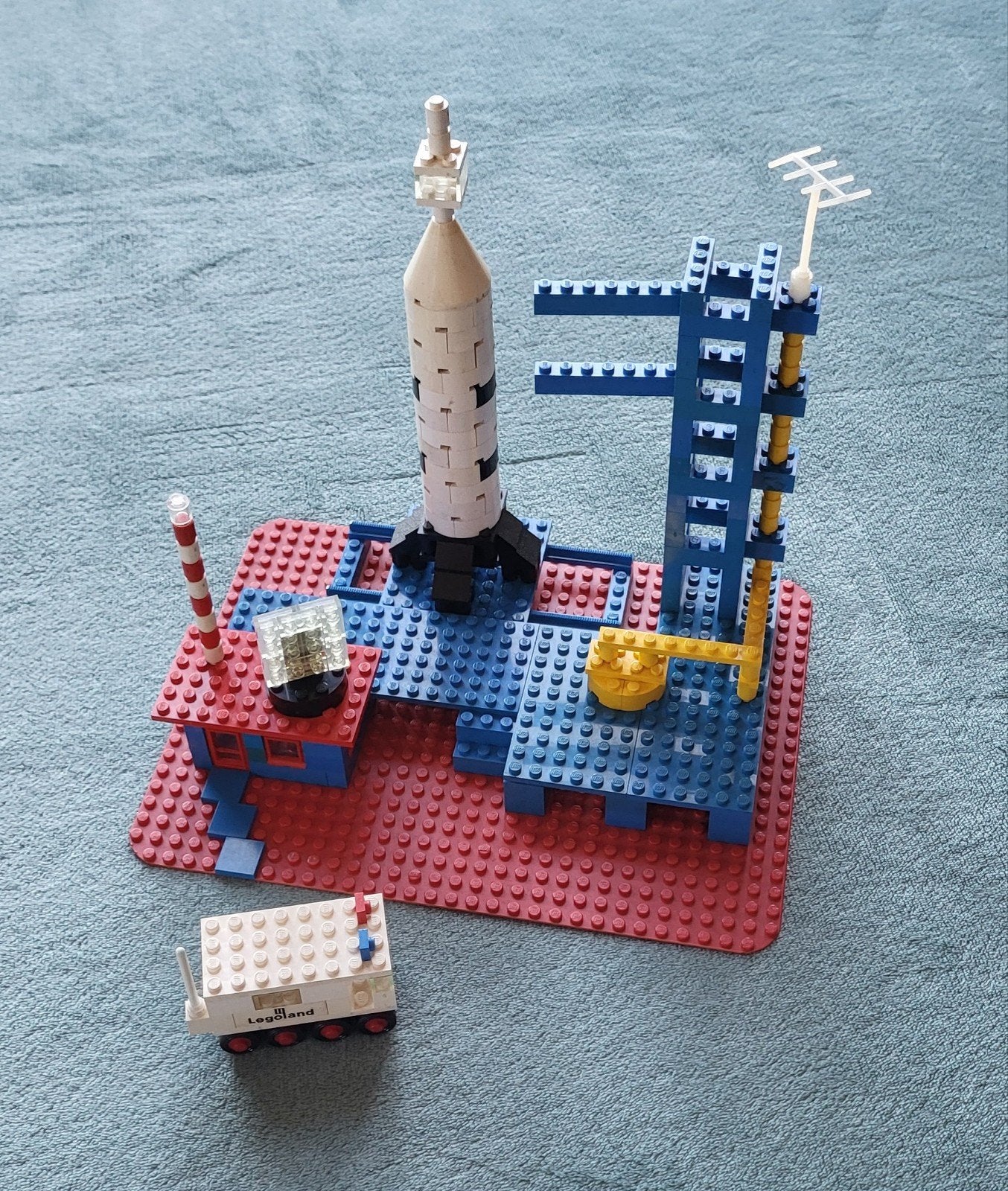 Lego space ruimtevaart raket platform gebouw (set 358) auto., Compleet, Gebruikt, Lego, Ophalen of Verzenden