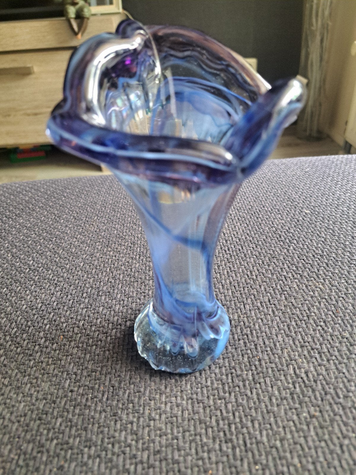 art glass retro vintage vaas, Ophalen of Verzenden