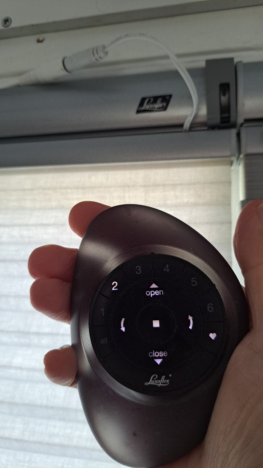 te-koop-gevraagd Elektrisch plissé gordijnmotor Luxaflex, Huis en Inrichting, Gebruikt, Metaal, Ophalen of Verzenden, Plisségordijn