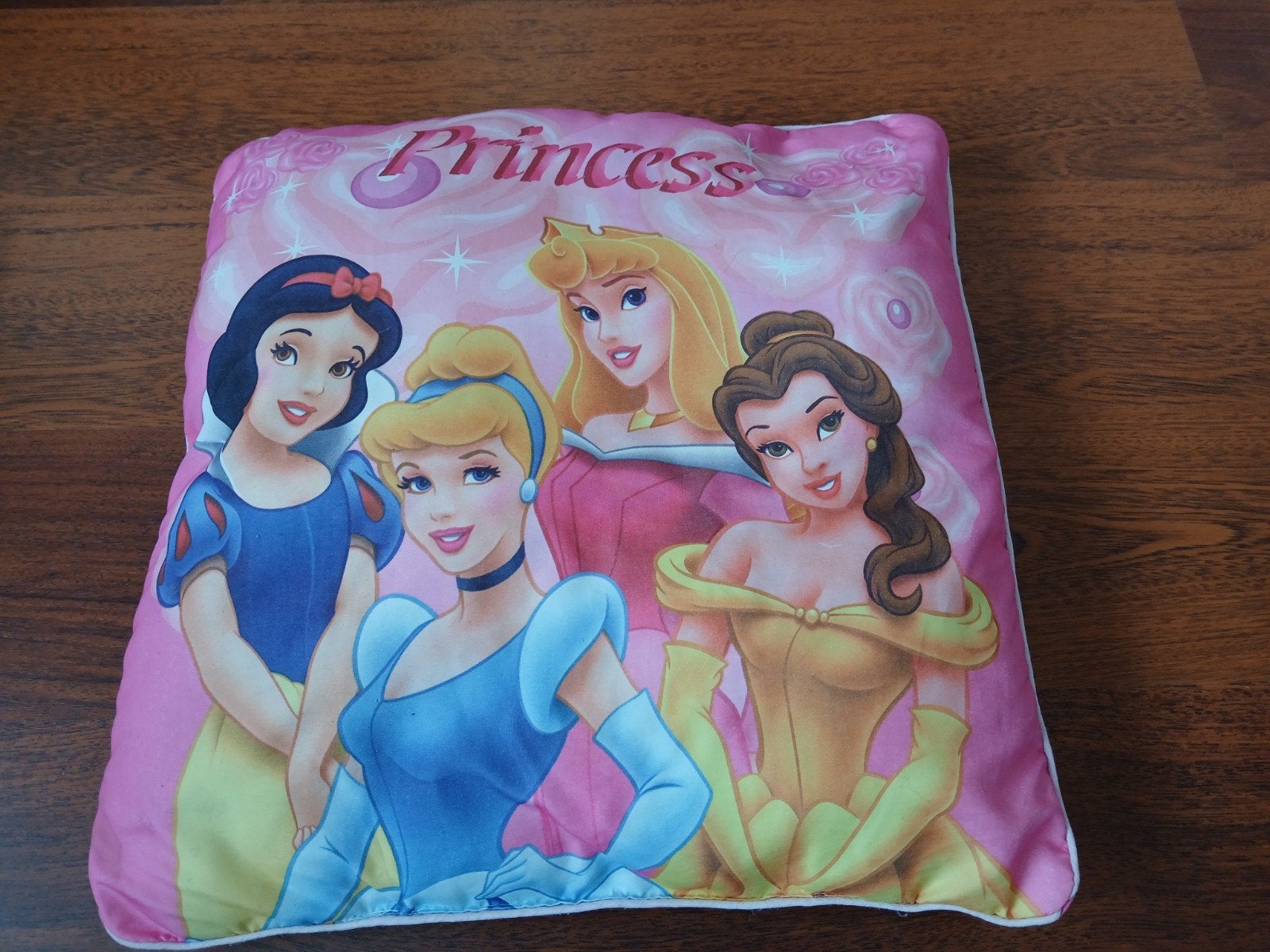 Disney Princess Kussen - Sneeuwwitje, Assepoester, Aurora,, Ophalen of Verzenden, Gebruikt