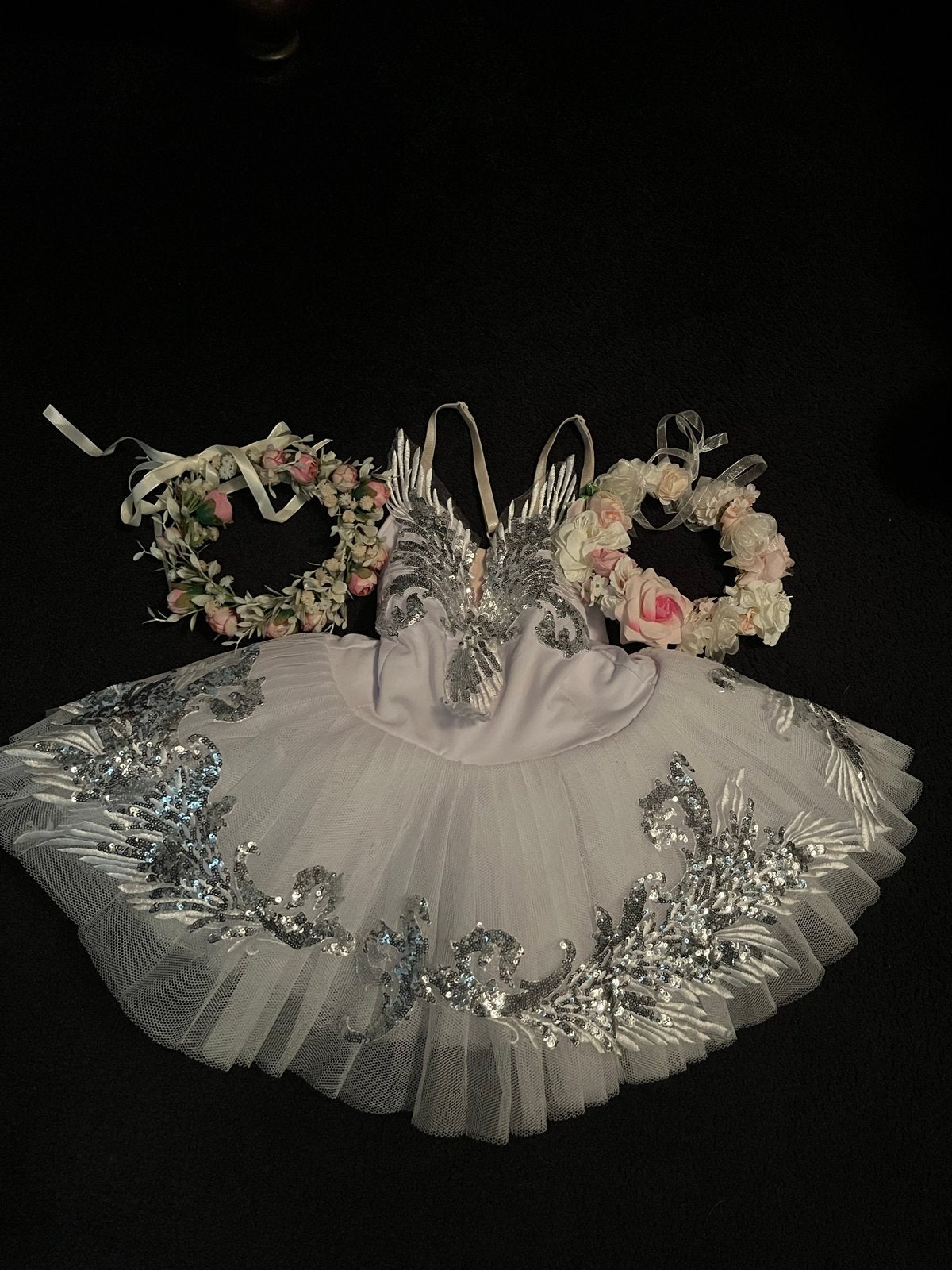 Vintage Balletjurk met Kransjes - Uniek en Elegant, Antiek en Kunst, Ophalen of Verzenden, Kinderen