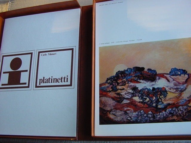 Fluvio Platinetti, artist del XX secolo- Carlo Munari 1973, Ophalen of Verzenden, Zo goed als nieuw, Schilder- en Tekenkunst