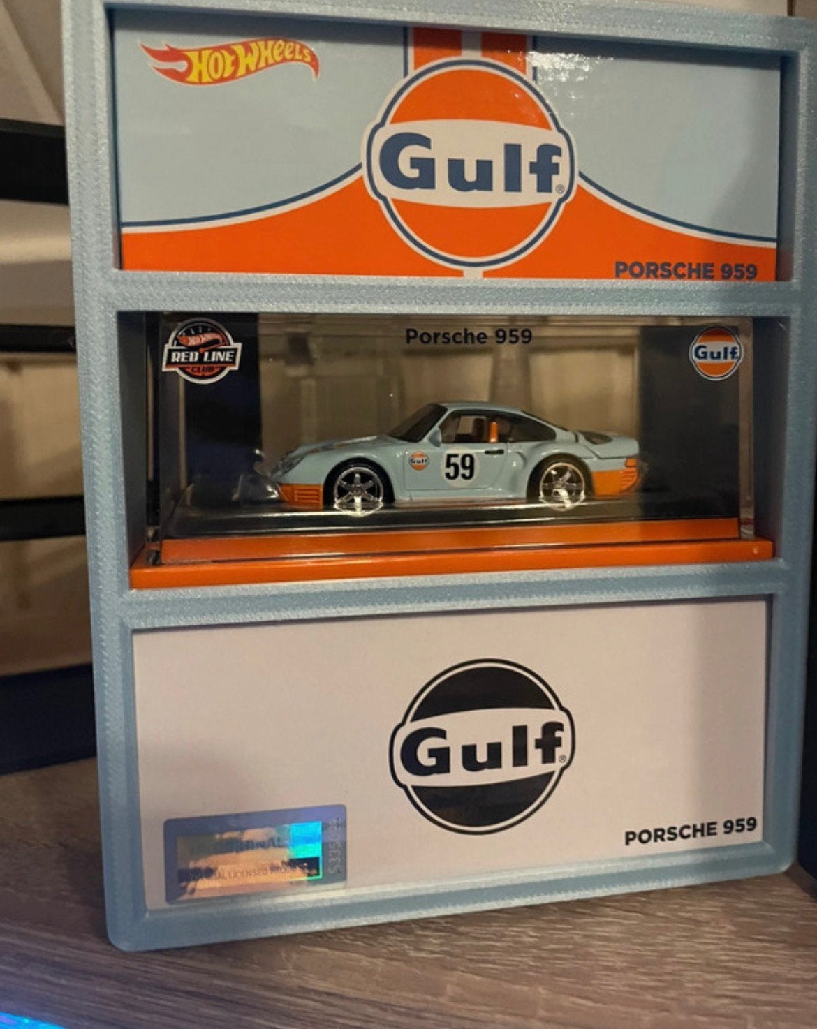 Hotwheels RLC Porsche 959 Gulf nieuw, Hobby en Vrije tijd, Modelauto's | Overige schalen, Ophalen of Verzenden, Nieuw, Auto