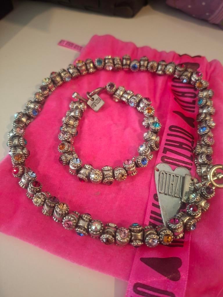 Otazu set armband + ketting multicolor nieuw, Sieraden, Tassen en Uiterlijk, Armbanden, Ophalen of Verzenden, Nieuw