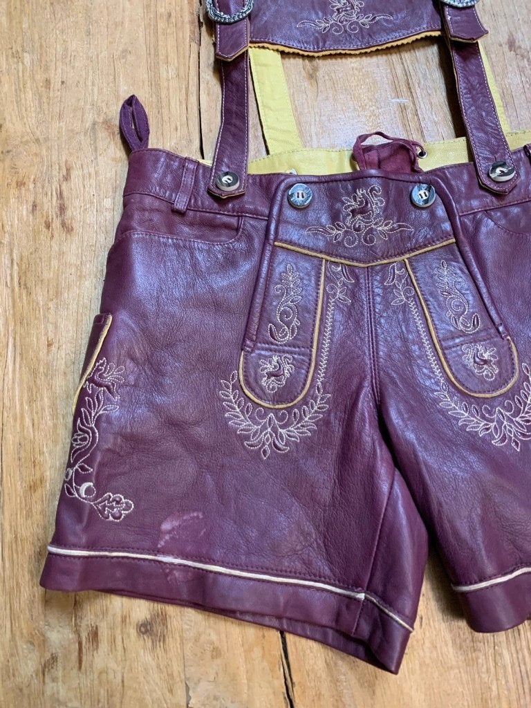 Dames Lederhosen maat 38, Kleding | Dames, Maat 38/40 (M), Paars, Djt@dejuistetoon.eu, Ophalen of Verzenden