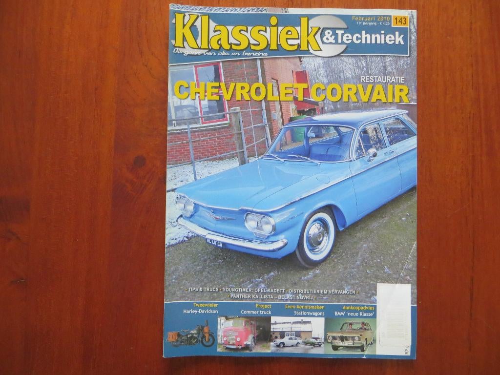 Klassiek & Techniek 143 Chevrolet Corvair, BMW 1500-2000, Ophalen of Verzenden, Nieuw, Porsche