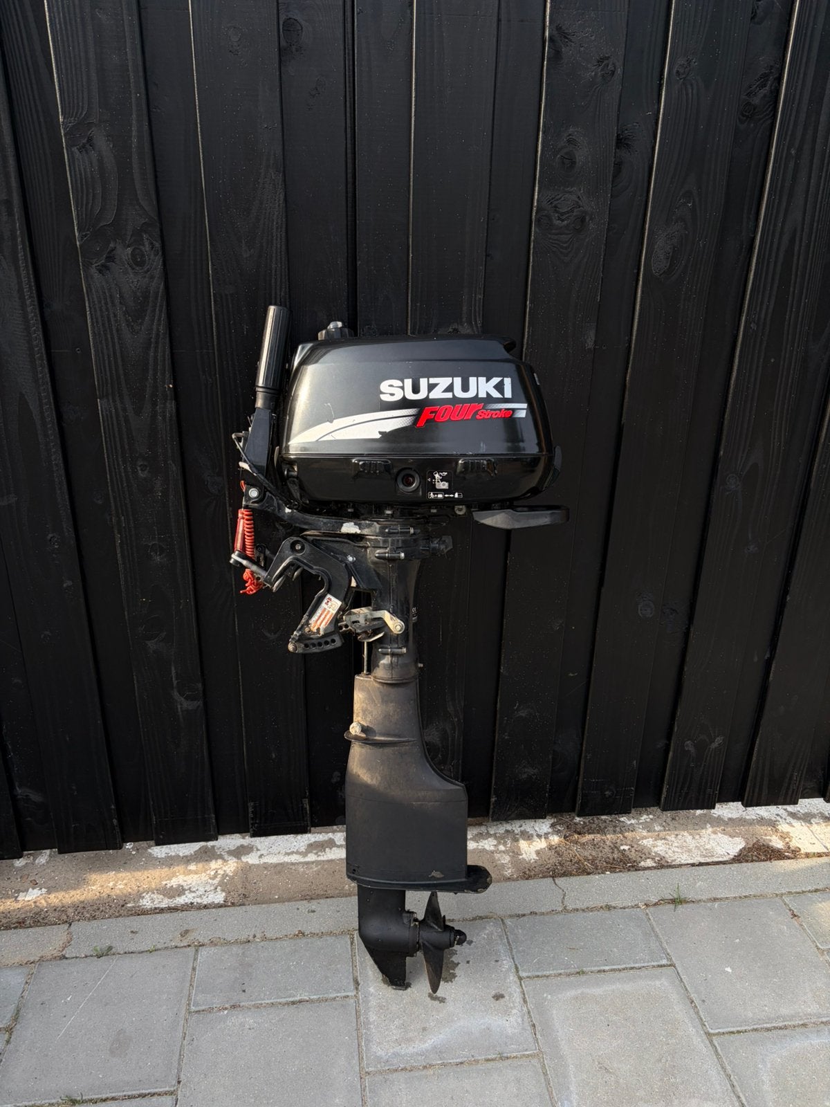 6 pk 4 takt suzuki langstaart, Watersport en Boten, Buiten- en Binnenboordmotoren, Ophalen, Zo goed als nieuw, Benzine, 5 tot 10 pk