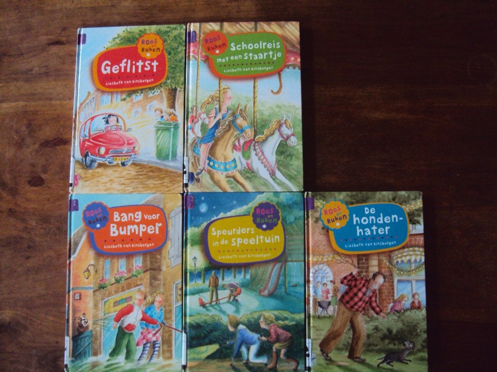 Serie boeken: Roos en Ruben van Liesbeth van Binsbergen, Boeken, Ophalen of Verzenden, Gelezen, Liesbeth van Binsbergen, Fictie algemeen