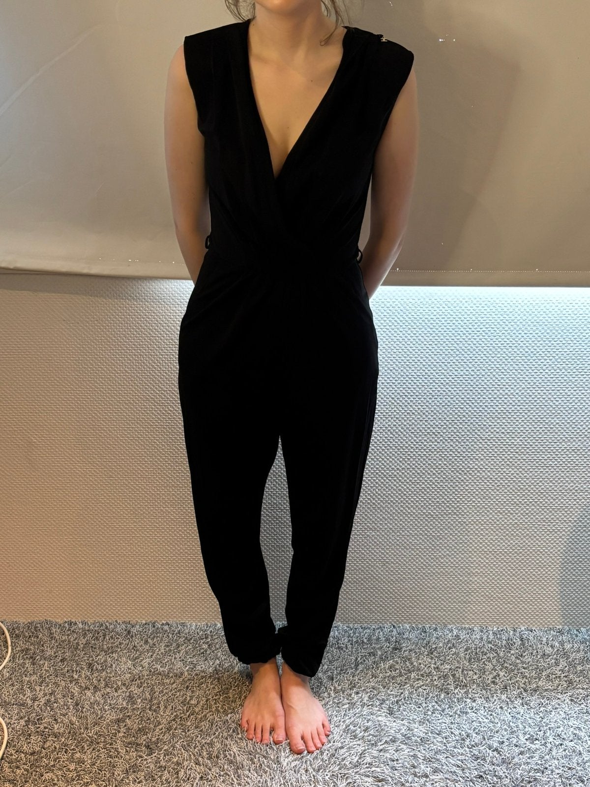 Elisabetta franchi jumpsuit maat it 40 nl 36, Kleding | Dames, Ophalen of Verzenden, Zo goed als nieuw, Maat 36 (S), Zwart
