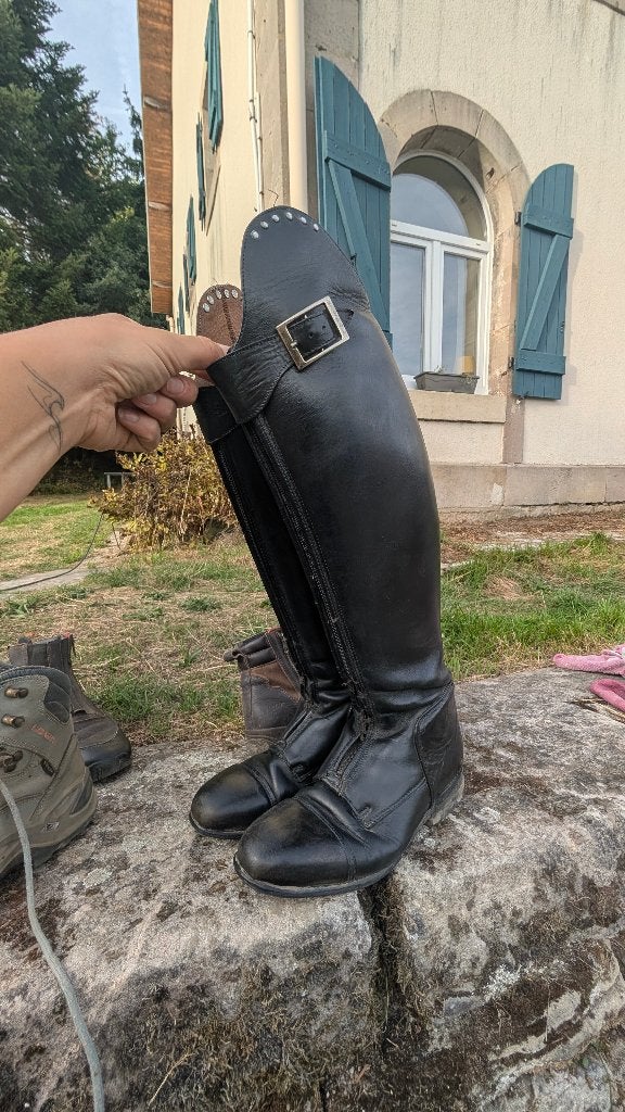 Lipica hoge dressuurlaarzen maat 39, Dieren en Toebehoren, Ophalen, Gebruikt, Ritssluiting, Dressuur