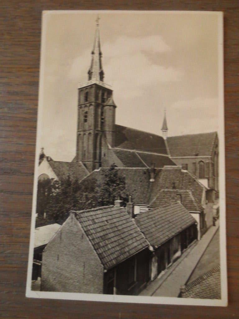 Ansichtkaart:  Montfoort Hervormde Kerk - Bouwwerk 15e eeuw., Verzamelen, Ansichtkaarten | Nederland, Ophalen of Verzenden, 1940 tot 1960