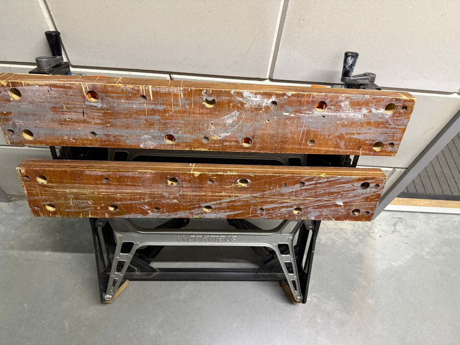 Werkbank Workmate inklapbaar met bankschroef, Ophalen, Gebruikt, 70 tot 120 cm, Bankschroef