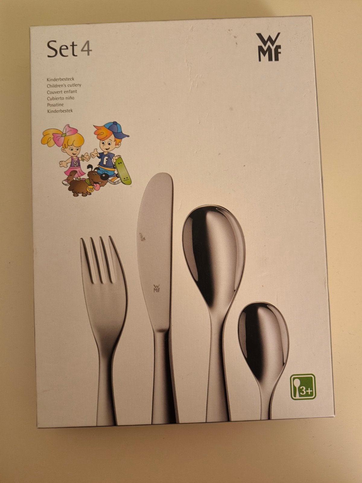 WMF Kinderbestek Set 4-delig - Nieuw in doos, Ophalen of Verzenden, Nieuw