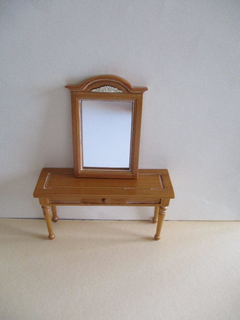 poppenhuis side-tafel met spiegel, Ophalen of Verzenden, Zo goed als nieuw, Decoratie