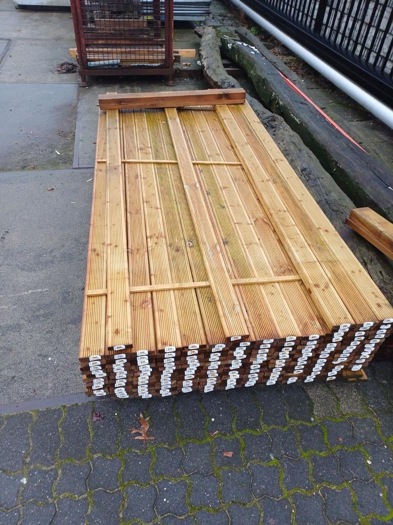 Vlonderplanken 9 cm breed, Ophalen, Nieuw, 250 cm of meer, Planken