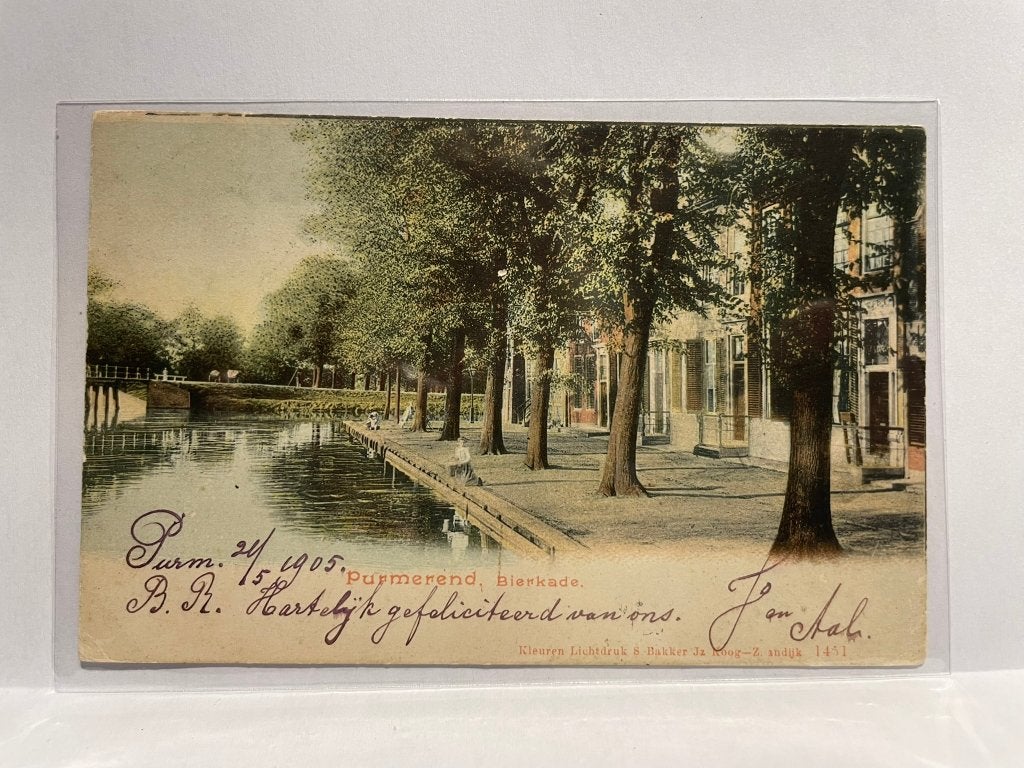 Purmerend - Bierkade, Verzenden, Voor 1920, Gelopen, Noord-Holland