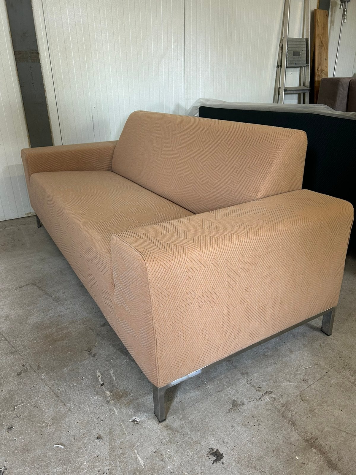 Gelderland bank 6511 2/5 zits kvadrat febrik, Ophalen, 75 tot 100 cm, Zo goed als nieuw, Stof
