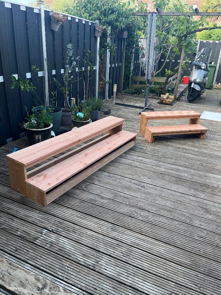 Houten Opstap in ELKE MAAT leverbaar!, Ophalen of Verzenden, Nieuw, Campingmeubel-accessoire
