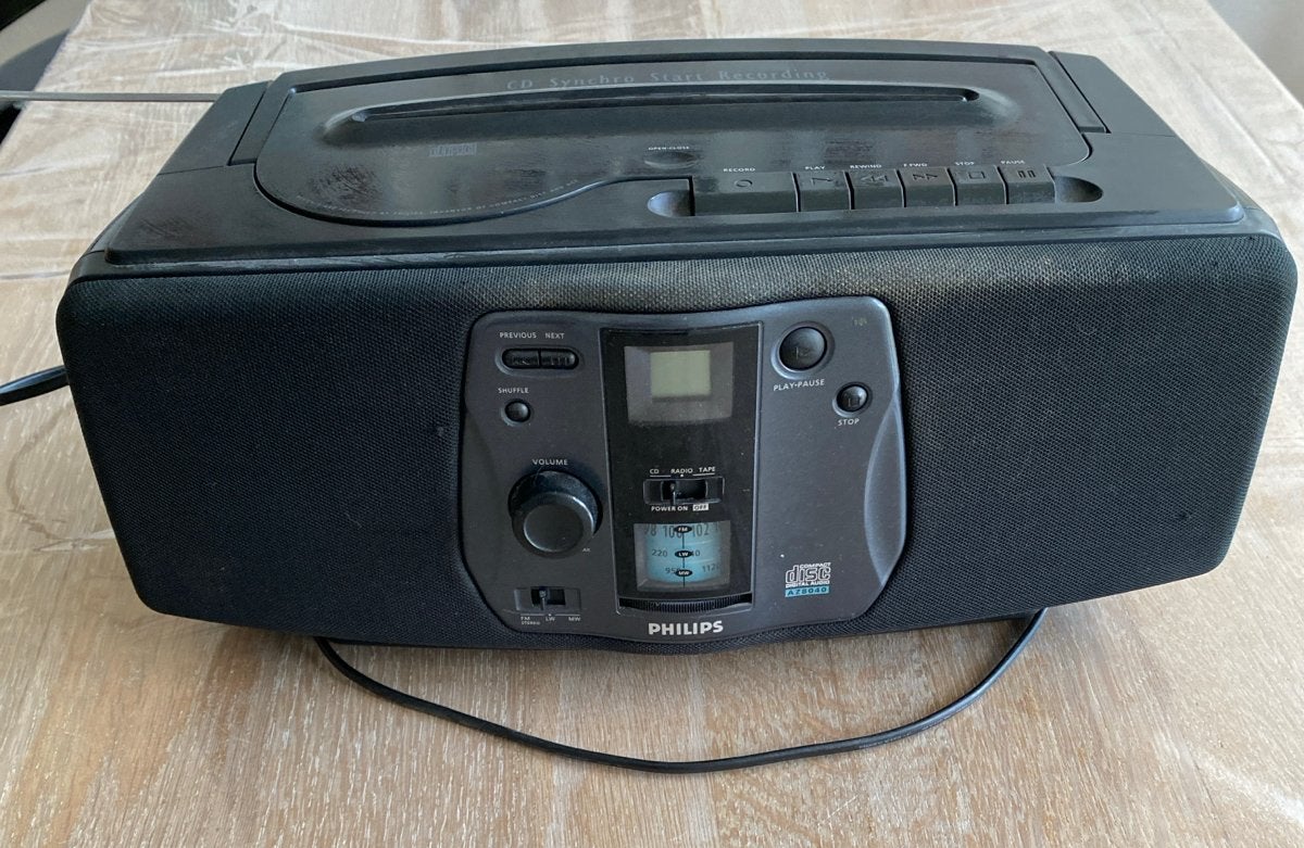 Philips radio met CD-speler (CD werkt niet), Ophalen of Verzenden, Niet werkend, Radio, Met cd-speler