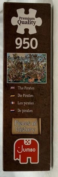 Jumbo Pieces of History De Piraten Puzzel 950 st. Rob Derks, Verzenden, 500 t/m 1500 stukjes, Zo goed als nieuw, Legpuzzel