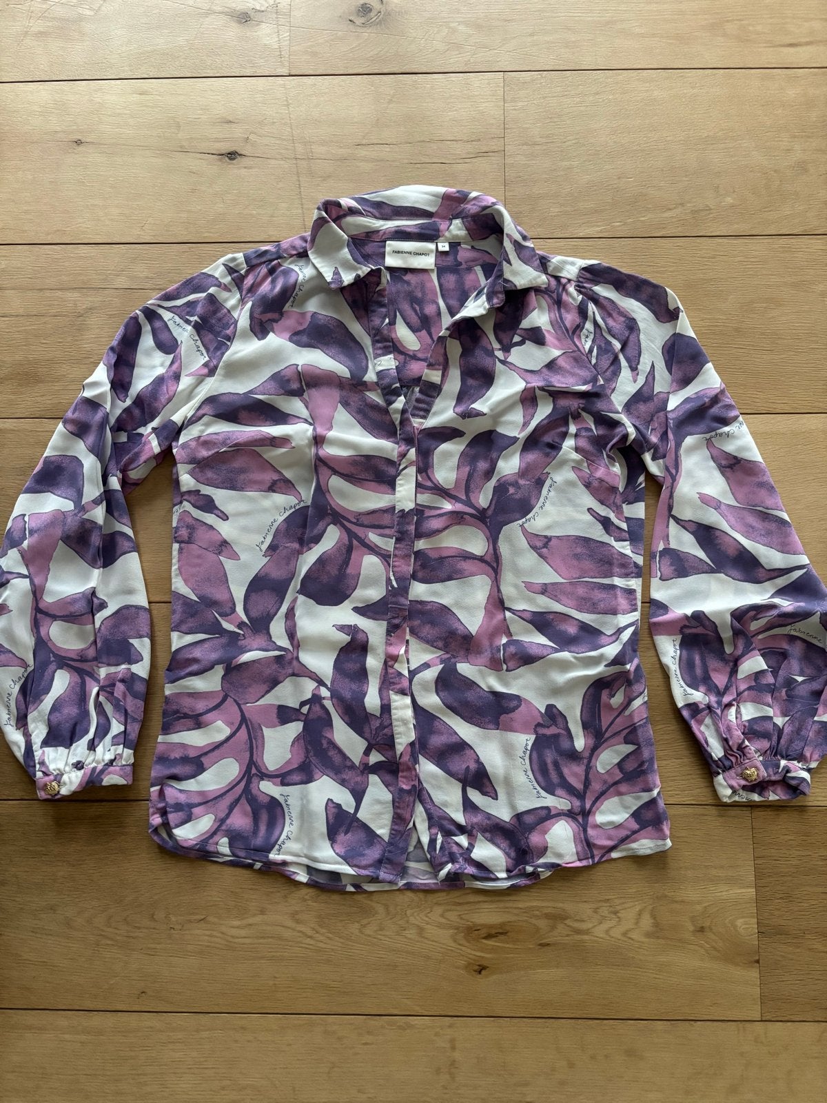 Blouse - Maat 34 - Merk Fabienne Chapot, Ophalen of Verzenden, Zo goed als nieuw, Maat 34 (XS) of kleiner, Paars