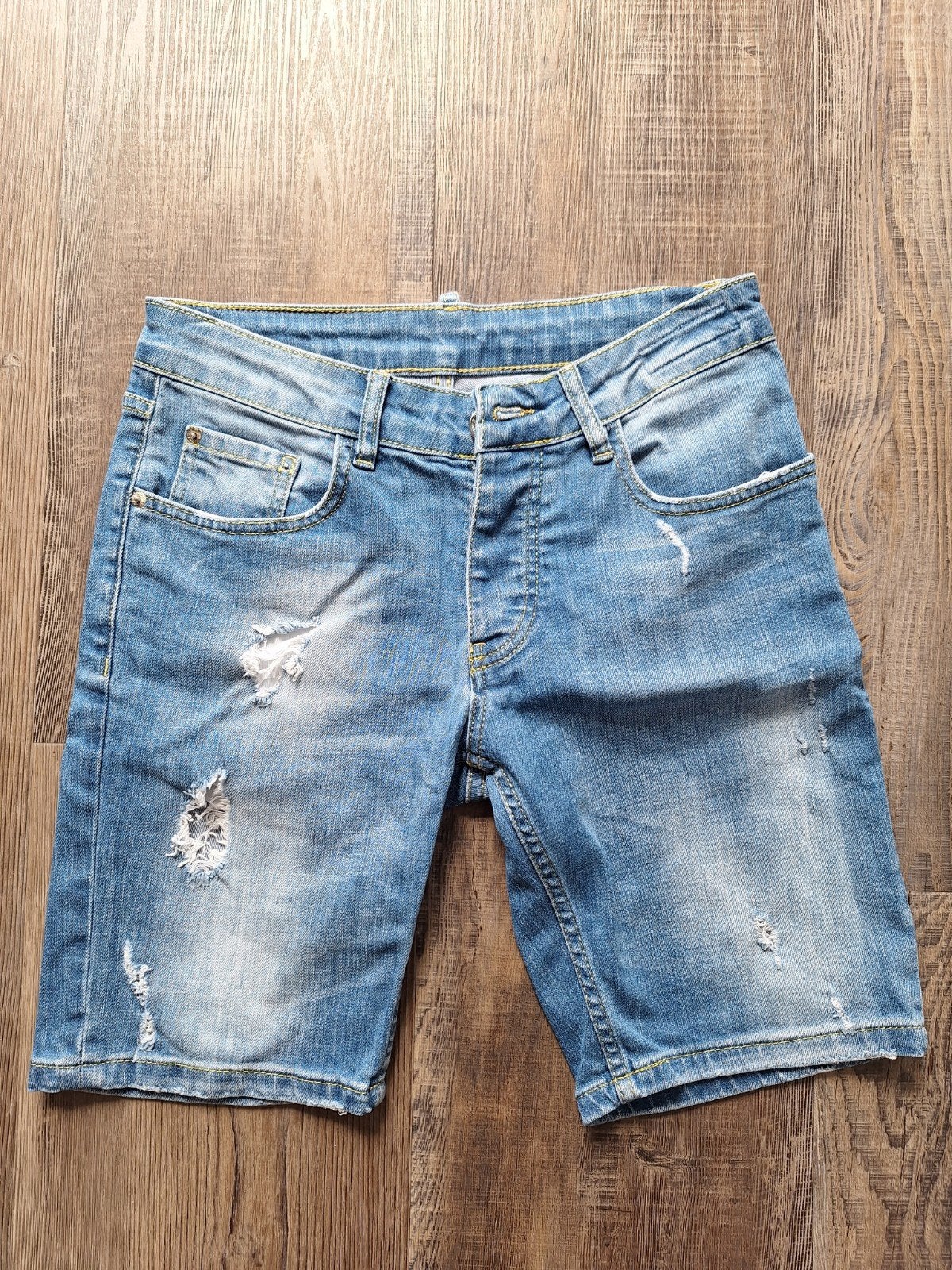 Richesse Denim Jeans Shorts - Maat 29, Blauw, Overige jeansmaten, Ophalen of Verzenden, Zo goed als nieuw