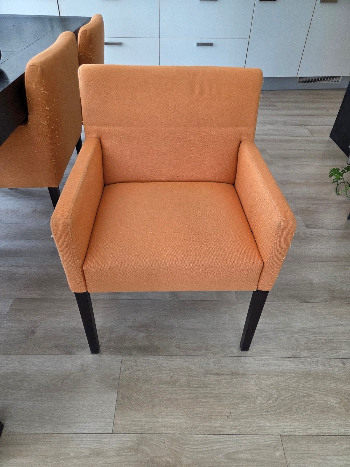 6x eettafelstoel oranje, Huis en Inrichting, Ophalen, Gebruikt, Overige kleuren, Vijf, Zes of meer stoelen