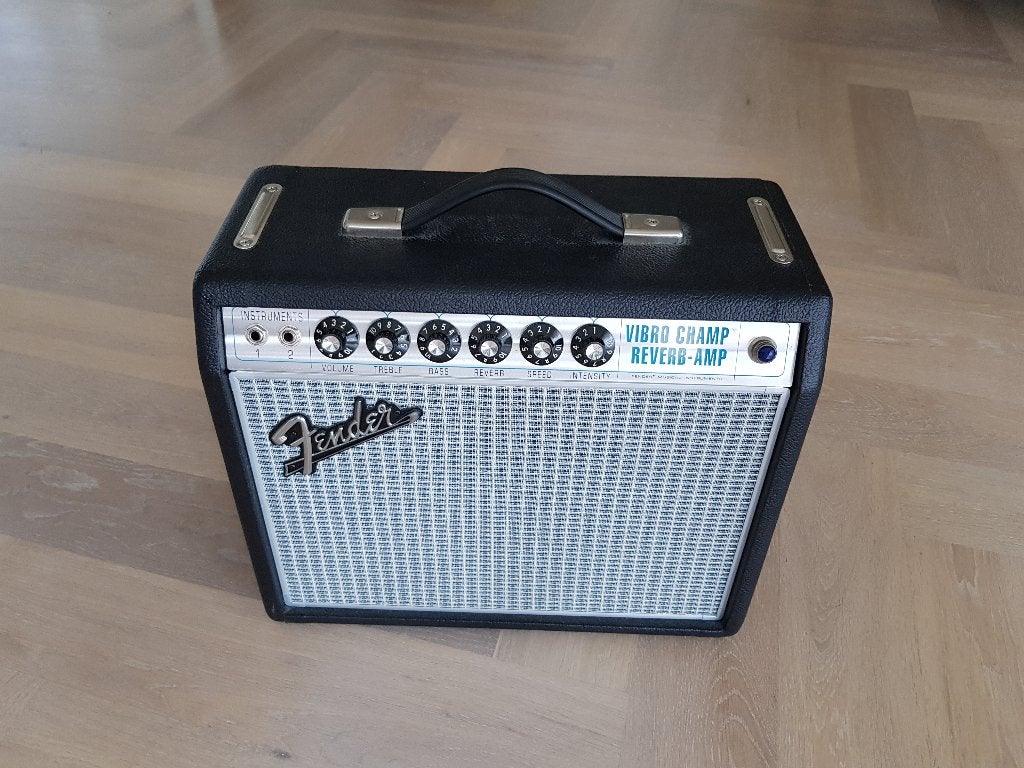 Fender '68 Custom Vibro-Champ Reverb, Ophalen, Zo goed als nieuw, Gitaar, Minder dan 50 watt