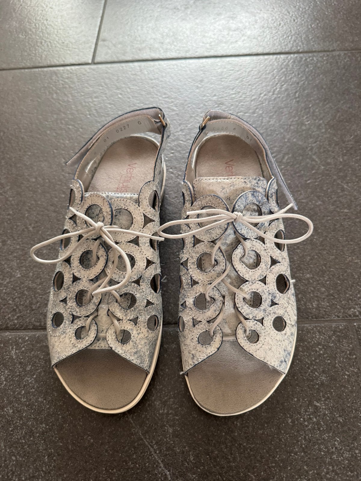 ALS NIEUW! Supermooie leren sandalen van Verhulst maat 39, Ophalen of Verzenden, Zo goed als nieuw, Sandalen of Muiltjes