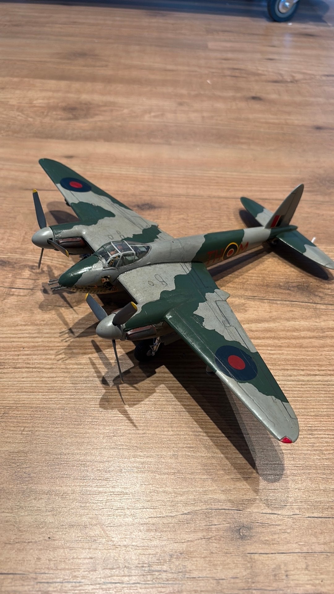 1/48 de Havilland Mosquito gebouwd groot schaalmodel WW2, Gebruikt, Revell, Ophalen of Verzenden, Groter dan 1:72