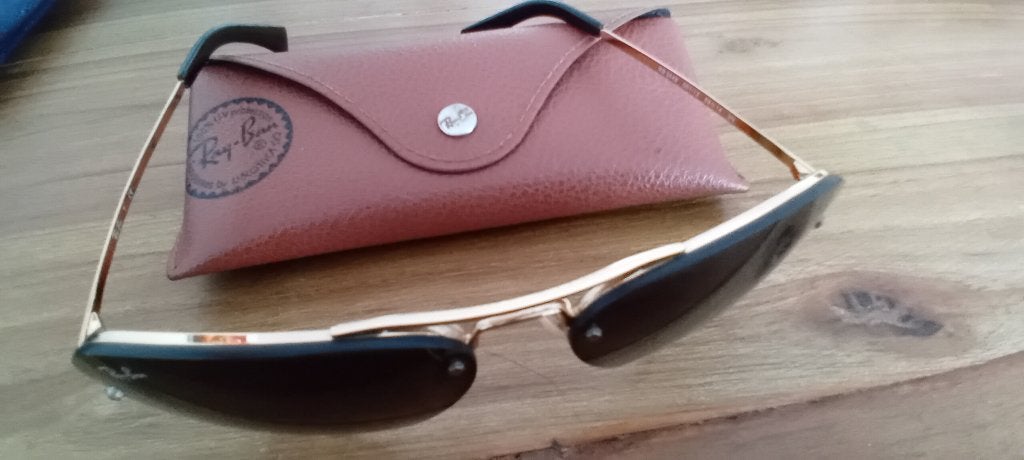Ray ban Rb3449 RB3449 - 001/13 - 59 mm., Zonnebril, Bruin, Ophalen of Verzenden, Zo goed als nieuw
