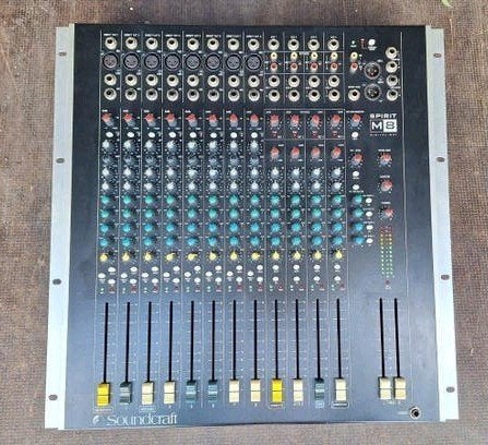 Soundcraft Spirit M8 Mixer, Muziek en Instrumenten, Ophalen of Verzenden, Zo goed als nieuw, 5 tot 10 kanalen, Microfooningang