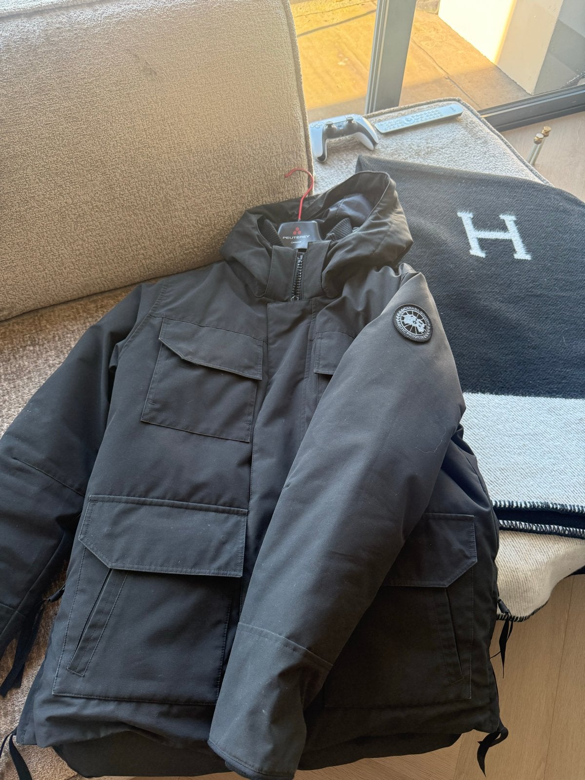 Canada Goose Maitland Black Label Parka - Maat XL, Ophalen of Verzenden, Zo goed als nieuw, Maat 56/58 (XL), Zwart
