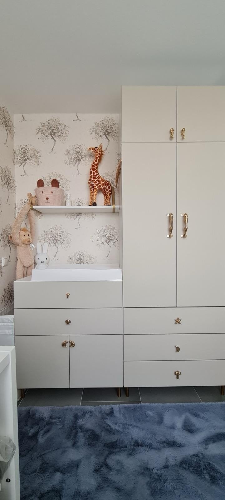 Complete set Taupe fronten, deuren en lades incl. rai, Ophalen, Met lade(s), 200 cm of meer, 50 tot 100 cm