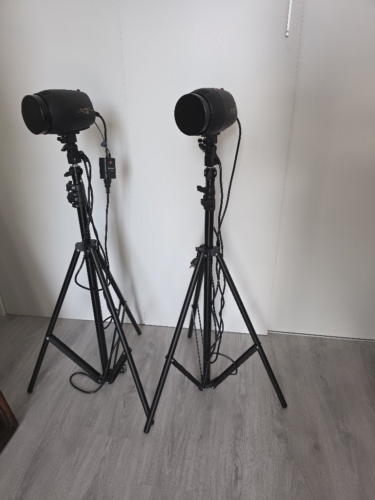 Fotostudioset met toebehoren, Audio, Tv en Foto, Ophalen, Complete fotostudio, Bresser, Zo goed als nieuw