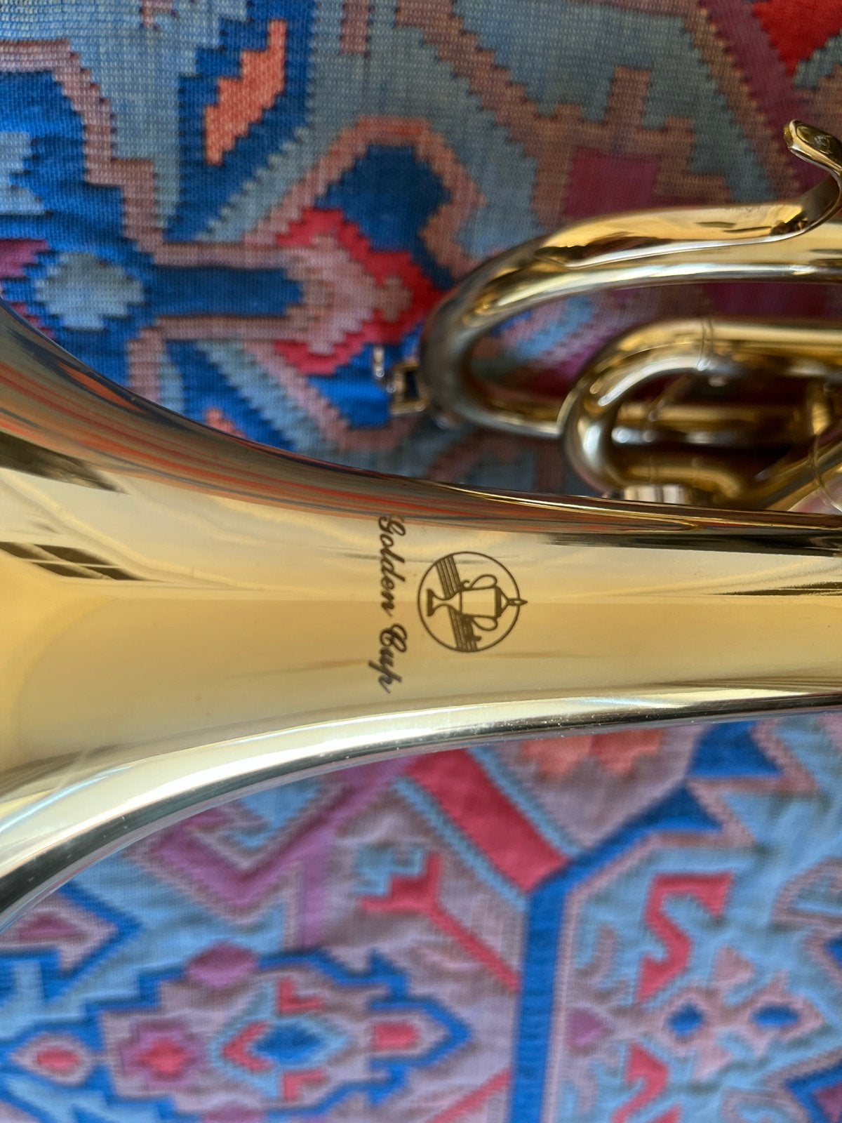 Bb cornet ‘Golden Cup’ ( in nieuwstaat), Muziek en Instrumenten, Blaasinstrumenten | Trompetten, Ophalen of Verzenden, Zo goed als nieuw