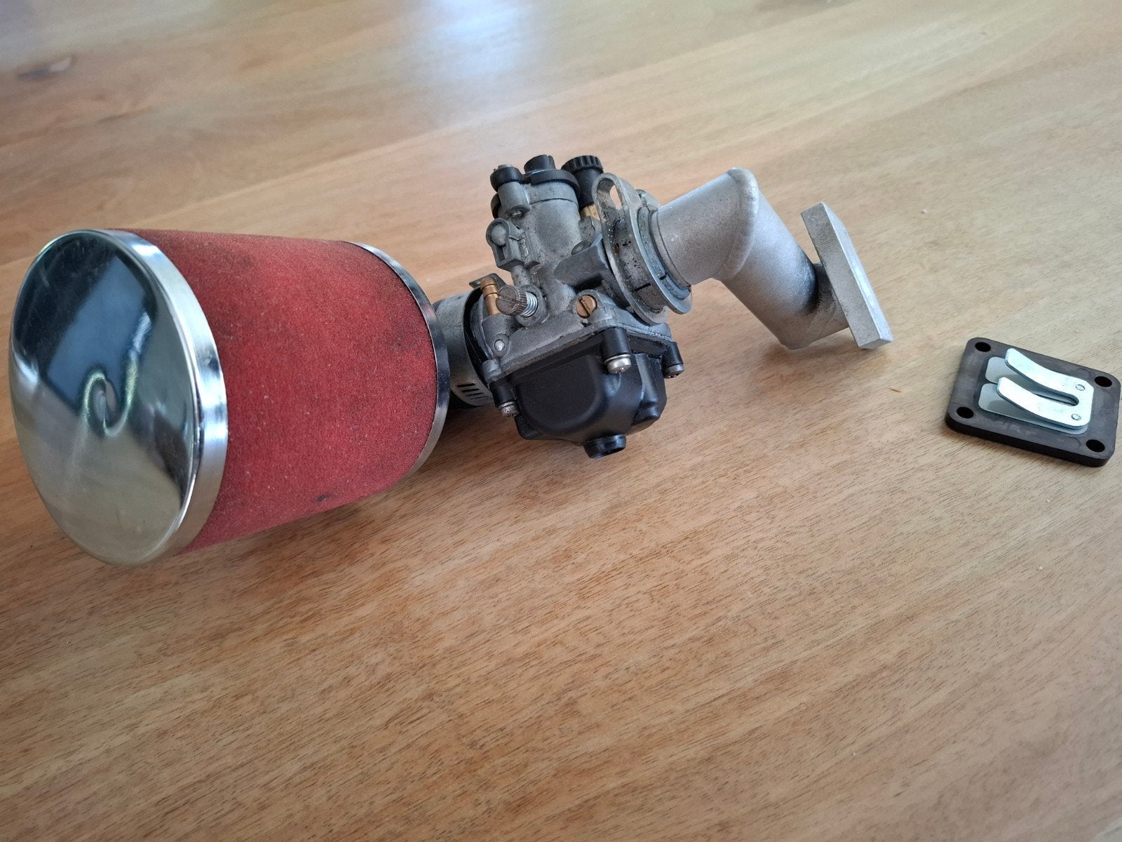 Tomos Carburateur Set: 17.5mm en 19mm spruitstuk, Ophalen of Verzenden, Gebruikt, Carburateur, Tomos