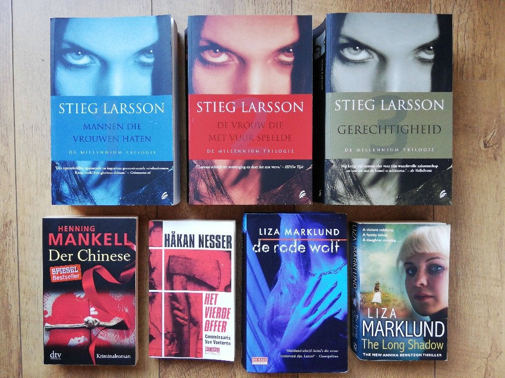 Zweedse thrillers in t misdaadgenre (de millennium trilogie), Tv-bewerking, Stieg Larsson; Henning Mankell; Liza Marklund; Camilla Lackberg